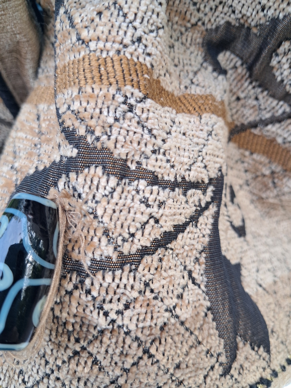 Brown Embroidered Toggle-Front Jacket - Picture 6 of 12